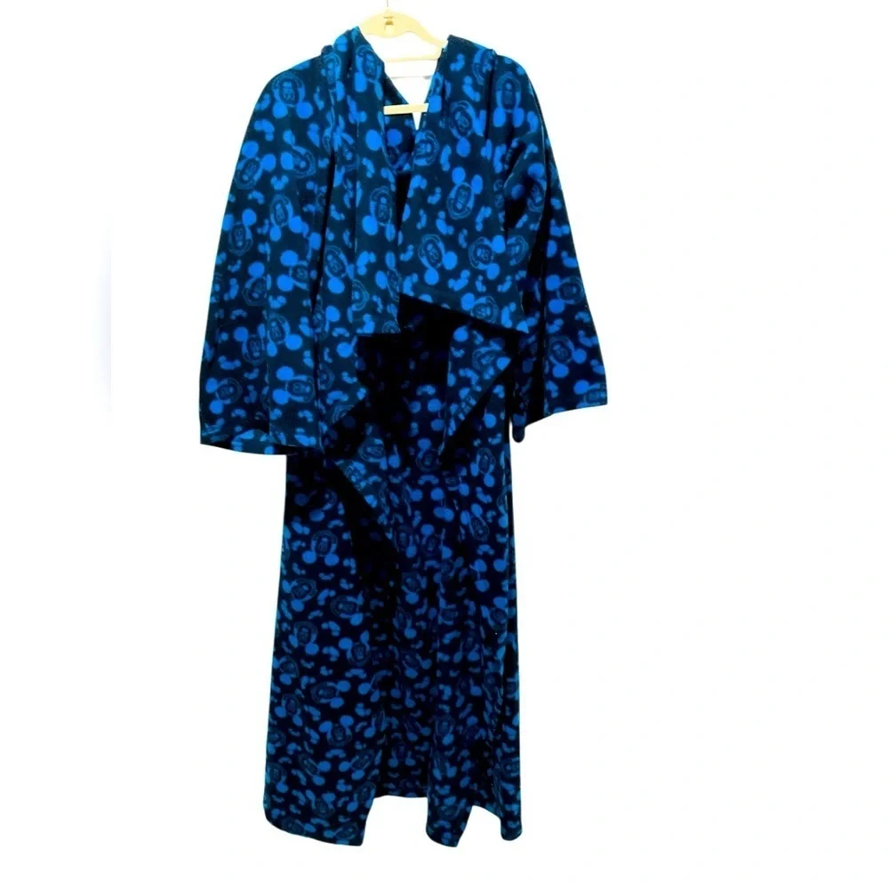 Disney Mickey Mouse Snuggie Blanket Robe Fleece Throw Wrap One Size